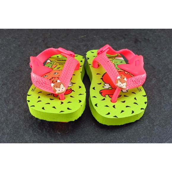 Havaianas‎ Toddler Girls 4 Medium Pink Flip Flop Synthetic - Picture 2 of 5